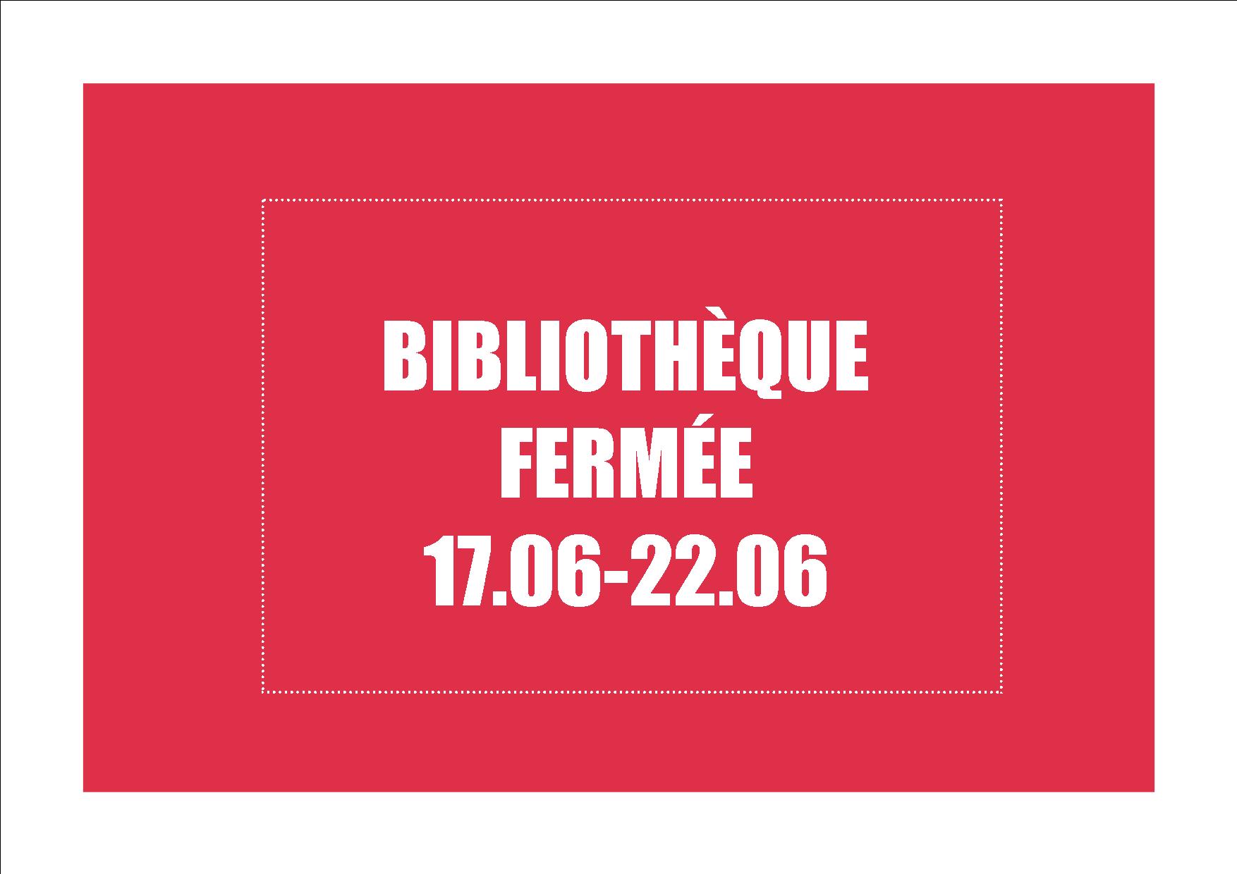 Bibliothèque Lucinges // Fermeture 17-22 Juin Bibliothèque Lucinges // Fermeture 17-22 Juin